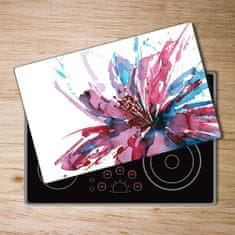 Wallmuralia Kuchyňská deska skleněná Abstraktní květ 2x40x52 cm