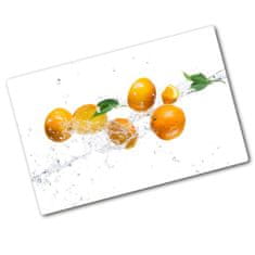 Wallmuralia Deska na krájení chleba skleněná Pomeranče a voda 2x40x52 cm