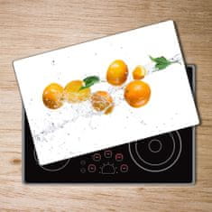 Wallmuralia Deska na krájení chleba skleněná Pomeranče a voda 2x40x52 cm