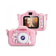 X5 Unicorn dětský fotoaparát, růžový
