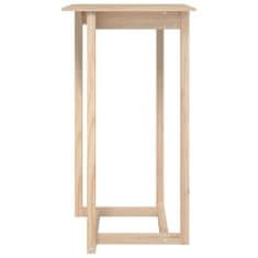 shumee Barový stolek 60 x 60 x 110 cm masivní borové dřevo