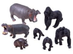 JOKOMISIADA Sada Safari zvířat, hroch gorila ZA2987