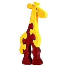 Fauna Dřevěné mini puzzle žirafa, FAUNA