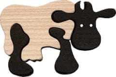 Fauna Dřevěné mini puzzle kráva FAUNA