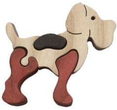 Fauna Dřevěné mini puzzle pes, FAUNA
