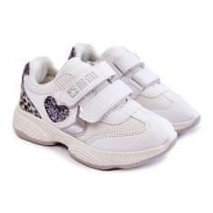 Big Star Dětská sportovní obuv na suchý zip KK374022 White velikost 35