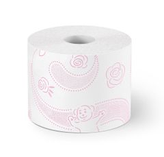 MaxOFFICE Toaletní papír Almusso Dekorato 3vrs., 6ks v balení, růžový, 22m