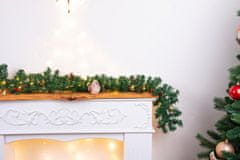 MAGIC HOME Girlanda Vánoce, 50 LED, teplá bílá, 3xAA, 8 funkcí