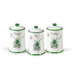 MAESTRO Sada 3 keramických nádob na kávu, čaj a cukr Mr-20065-03Cs