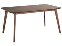 Beliani Jídelní stůl 150 x 90 cm tmavé dřevo EPHRATA