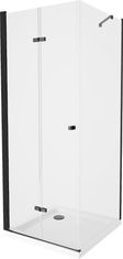 Mexen Lima sprchový kout 100x100, transparent, černá + bílá vanička se sifonem (856-100-100-70-00-4010B)
