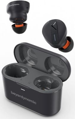 moderní sluchátka do uší beyerdynamic free byrd handsfree mikrofon vynikající kvalita zvuku google fast pair ipx4 odolná vodě a potu