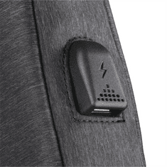 Hama brašna na Notebook s integrovaným USB kabelem Manchester, 40 cm (15.6"), barva černá