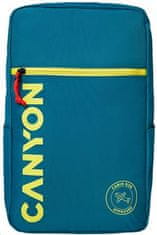 Canyon CSZ-02 batoh pro 15.6" notebook, 20x25x40cm, 20L, příruční zavazadlo, tmavě zelená