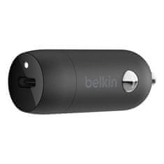 Belkin BOOST CHARGE 20W USB-C Power Delivery nabíječka do auta, černá