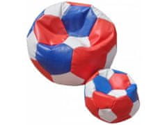 TopKing Sedací vak míč XXXL + ZDARMA XL podnožník 100cm 500l TopKing