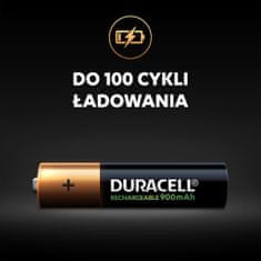 Duracell RECHARGEABLE AAA 900MAH HR03 x4