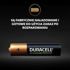 Duracell RECHARGEABLE AAA 900MAH HR03 x4