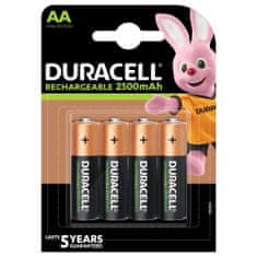 Duracell RECHARGEABLE AA 2500MAH HR6 x4