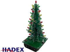 HADEX 3D vánoční stromeček LED, STAVEBNICE