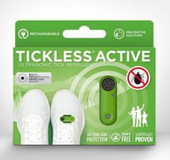 Tickless ultrazvukový odpuzovač klíšťat ACTIVE, zelený