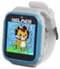 dětské chytré hodinky KW 801/ 1.54" TFT/ dotykový display/ foto/ video/ 6 her/ micro SD/ čeština/ modro-bílé