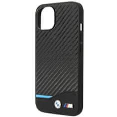 Bmw BMHCP14M22NBCK hard silikonové pouzdro iPhone 14 PLUS 6.7" black Leather Carbon