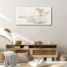COLORAY.CZ Obraz na plátně Sea tree ptáků cesta 100x50 cm