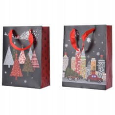 Kaemingk Vánoční dárková taška 42 x 30 cm třpytky