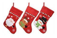 Kaemingk Vánoční dárková ponožka s visačkou 40 cm
