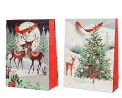 Kaemingk Vánoční papírová dárková taška 42 cm
