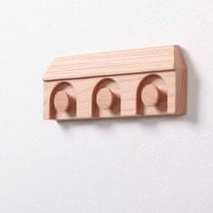 PANA OBJECTS Věšáček na klíče nástěnný Town Hauss, š.16 cm, dřevo