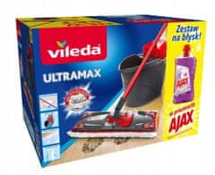 VILEDA PROFESSIONAL Plochý mop Vileda se ždímačem a kbelíkem + Ajax