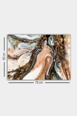 Wallity Obraz LEOCADIA 50x70 cm růžový/zlatý