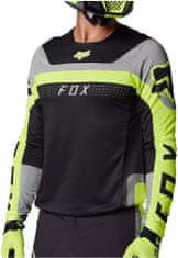 FOX dres FLEXAIR Efekt fluo černo-žluto-šedý L