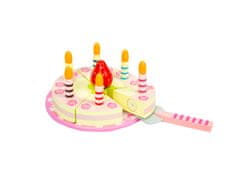 4iQ Dětský dřevěný narozeninový dort- jahoda