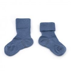 KipKep Dětské ponožky Stay-on-Socks 0-6m 2páry Denim Blue