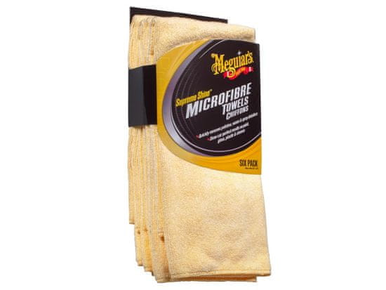 Meguiar's supreme Shine Microfiber Towel - mikrovláknová utěrka, 40 cm x 60 cm (6 kusů)