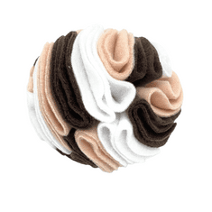 Guden Snuffle ball MINI (10cm) bílá/cappuccino/hnědá