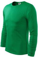 Malfini Pánské triko s dlouhým rukávem, trávově zelená, S
