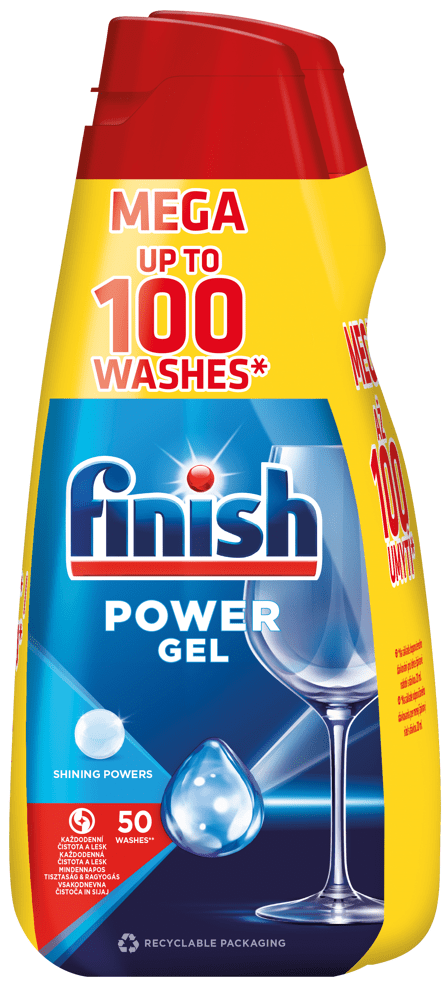 Finish All in 1 Max Shine & Protect gel do myčky nádobí 2 × 1000 ml