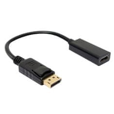 Northix Adaptér DisplayPort na HDMI, černý 