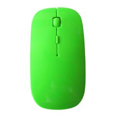 Northix 2,4 GHz bezdrátová myš – super tenký design – zelená 