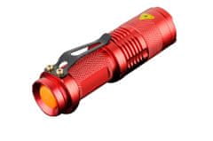 Northix LED svítilna CREE Ultrafire - červená 