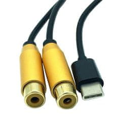 Northix Adaptérový kabel - USB-C na 2x RCA 