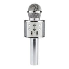 Northix KTV - Bezdrátový Karaoke Mikrofon - Stříbrný 