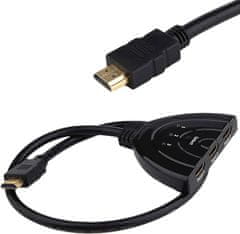 Northix Přepínač HDMI, 3-cestný 