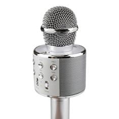 Northix KTV - Bezdrátový Karaoke Mikrofon - Stříbrný 