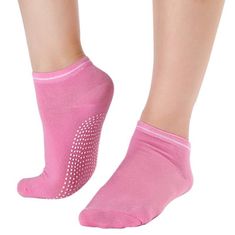 Northix Protiskluzové ponožky na jógu - růžové 