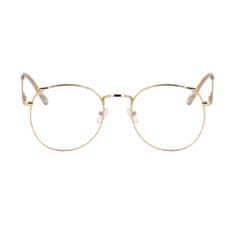 Northix Brýle Northio, Anti Blue Light - Kočka - Zlatá 